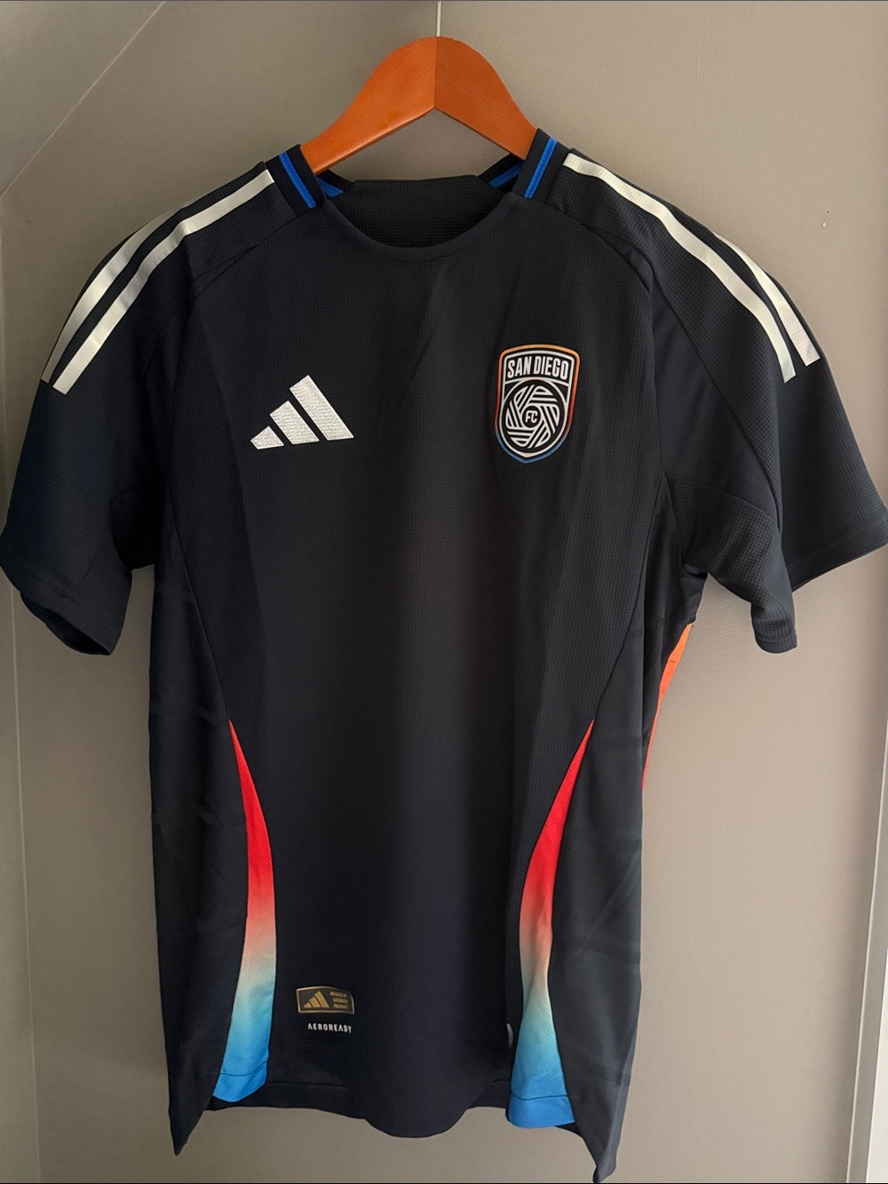 (NEW) Adidas San Diego FC Blue Chrome Authentic Jersey